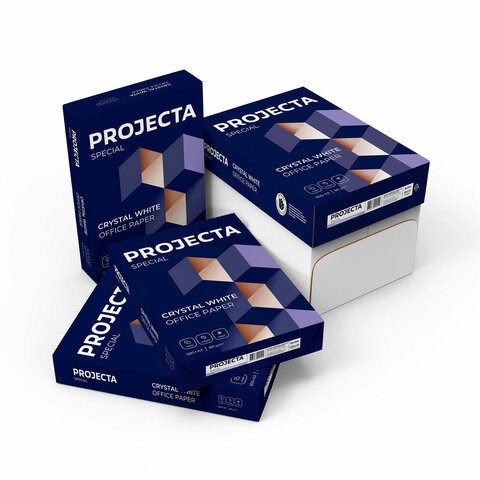 Бумага офисная БОЛЬШОГО ФОРМАТА (297х420), А3, 80 г/м2, 500 л., марка В, PROJECTA SPECIAL, Россия, 153% (CIE) 114747