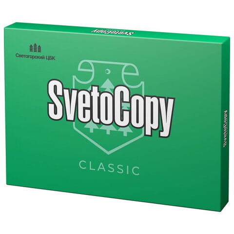 Бумага офисная БОЛЬШОГО ФОРМАТА (297х420), А3, 80 г/м2, 500 л., марка С, SVETOCOPY CLASSIC, 146% (CIE) 110110