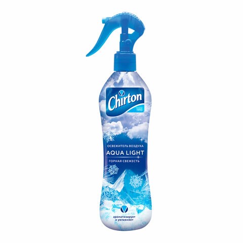 Освежитель воздуха на водной основе 400 мл, CHIRTON (Чиртон) Aqua Light "Горная Свежесть", 4607145649000 603999