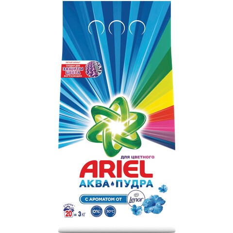 Стиральный порошок-автомат 3 кг, ARIEL (Ариэль) "Ленор Эффект" 602403