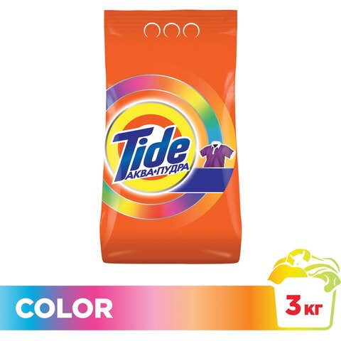 Стиральный порошок-автомат 3 кг, TIDE (Тайд) Color 602409