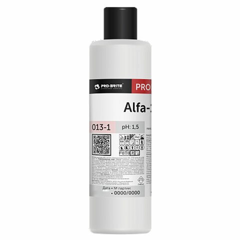 Средство для уборки после строительства, 1 л, PRO-BRITE ALFA-19, кислотное, концентрат, 013-1 609527