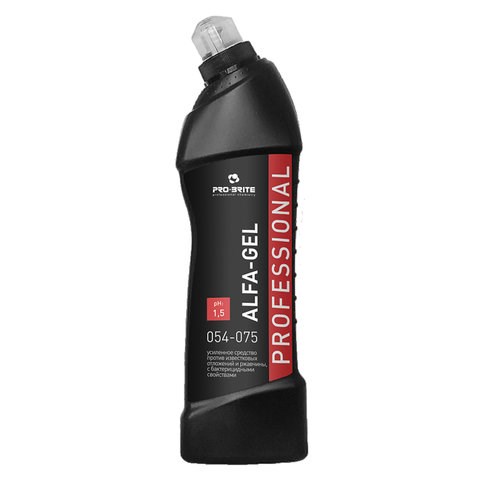 Средство для уборки санитарных помещений 750 мл, PRO-BRITE ALFA-GEL, кислотное, концентрат, гель, 054-075 605299