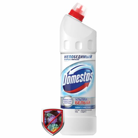 Средство для уборки туалета 1 л, DOMESTOS (Доместос) "Эксперт сила 7", "Ультра Белый" 601748