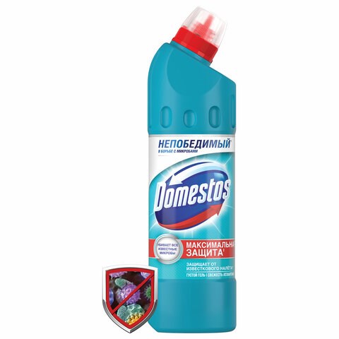 Чистящее средство 500 мл, DOMESTOS "Свежесть Атлантики", с отбеливающим эффектом, гель 602283