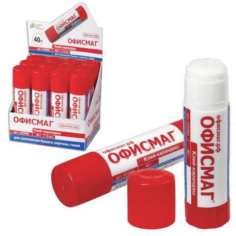 Клей-карандаш ОФИСМАГ, 40 г, 225966 225966