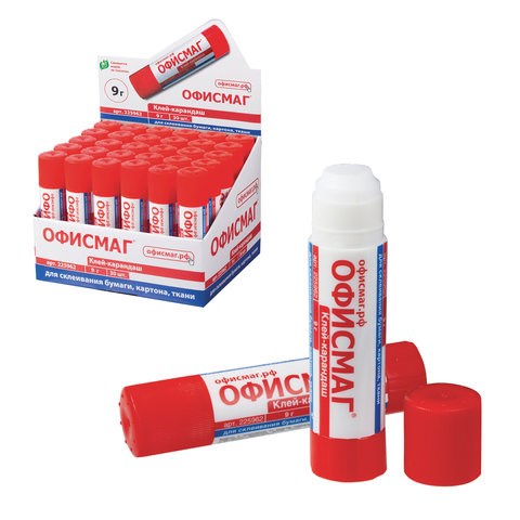 Клей-карандаш ОФИСМАГ, 9 г, 225962 225962