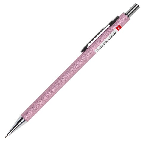 Карандаш механический 0,5 мм, HB, BRAUBERG "ROSE PINK", металлический корпус, 181979 181979