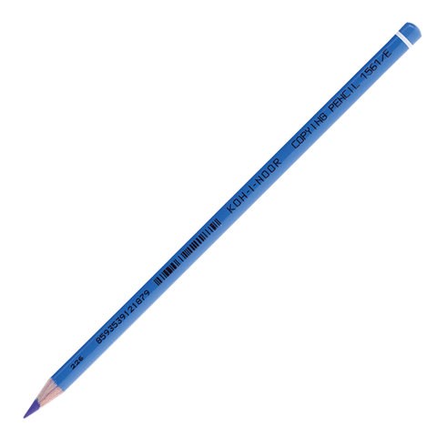 Карандаш химический KOH-I-NOOR, СИНИЙ, 1 шт., грифель 3 мм, длина 175 мм, 156100E004KS 181306