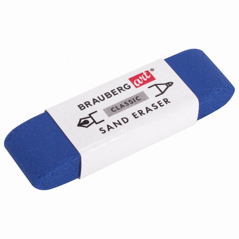 Ластик BRAUBERG ART CLASSIC "SAND ERASER", 52х14х10 мм, АБРАЗИВНЫЙ ДЛЯ РУЧКИ И КАРАНДАША, 229579 229579
