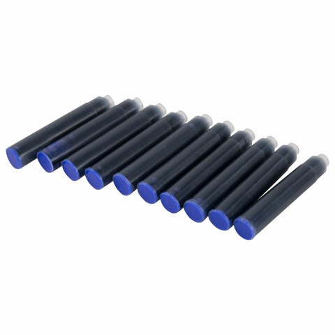 Картриджи чернильные СИНИЕ CENTROPEN, КОМПЛЕКТ 10 шт., 1 0019 1002 140998
