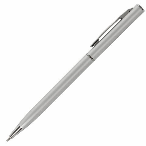 Ручка подарочная шариковая BRAUBERG "Delicate Silver", корпус серебристый, узел 1 мм, линия письма 0,7 мм, синяя, 141401 141401