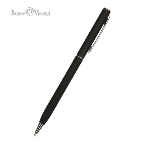 Ручка шариковая BRUNO VISCONTI "Palermo", черный металлический корпус, 0,7 мм, синяя, 20-0250/01 144162