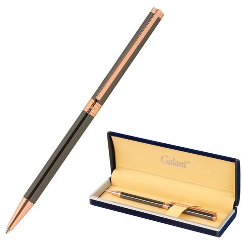 Ручка подарочная шариковая GALANT "ASTRON BRONZE", корпус металлический, детали розовое золото, узел 0,7 мм, синяя, 143524 143524
