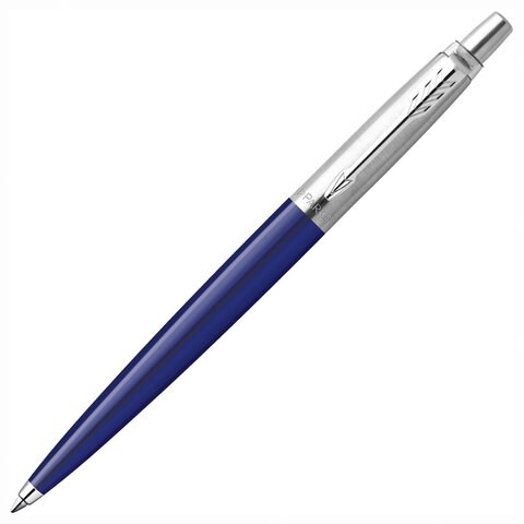 Ручка шариковая PARKER "Jotter Orig Blue", корпус синий, детали нержавеющая сталь, синяя, RG0033170 143864