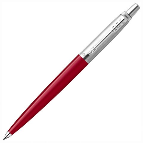 Ручка шариковая PARKER "Jotter Orig Red", корпус красный, детали нержавеющая сталь, синяя, RG0033330 143866