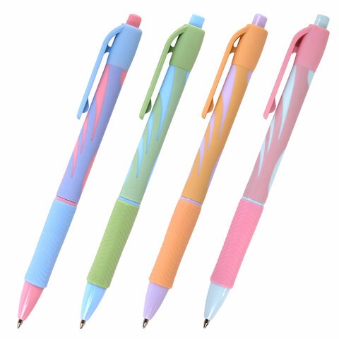 Ручка шариковая автоматическая BRAUBERG ULTRA-RT PASTEL, СИНЯЯ, 0,7 мм, линия 0,35 мм, 143933 143933