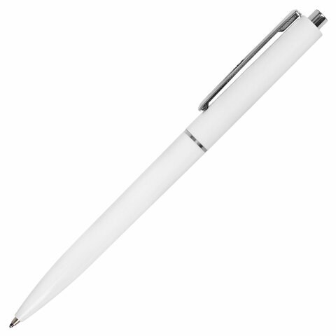Ручка шариковая автоматическая BRAUBERG X17 WHITE, СИНЯЯ, корпус белый, стандартный узел 0,7 мм, линия письма 0,5 мм, 144156 144156