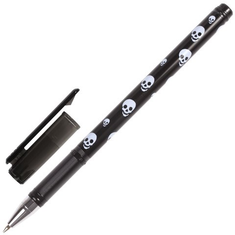 Ручка шариковая BRAUBERG "Jolly Roger", СИНЯЯ, корпус с печатью, узел 0,7 мм, линия письма 0,35 мм, 141536 141536