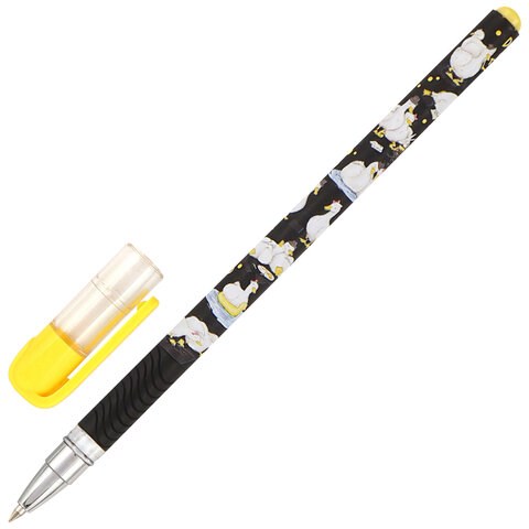 Ручка шариковая BRUNO VISCONTI "MagicWrite", синяя, Гуси, корпус Soft Touch, линия 0,38 мм, 20-0240/40 144312