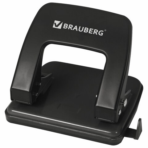 Дырокол металлический BRAUBERG "Classic", до 25 л., черный, 229697 229697
