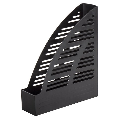 Лоток вертикальный для бумаг BRAUBERG "Standard", 245х70х295 мм, черный, 237220 237220