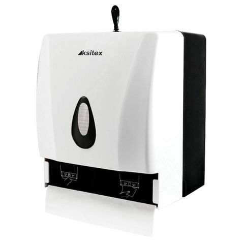 Диспенсер для полотенец KSITEX (Система H3/Н1), ZZ (V) и в рулонах, белый, ТН-8218A 604441