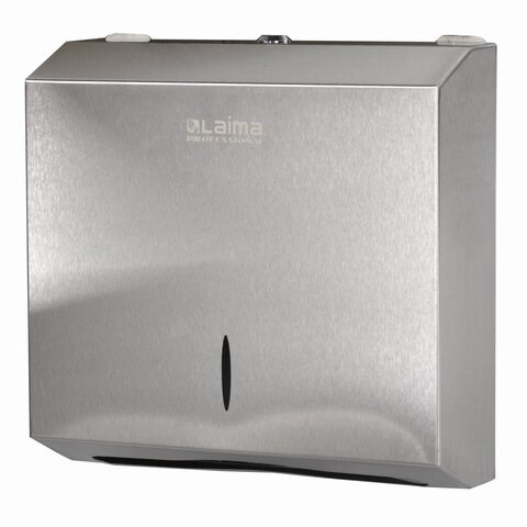Диспенсер для полотенец LAIMA PROFESSIONAL INOX, (Система H2) Z-сложения, нержавеющая сталь, матовый, 605694 605694