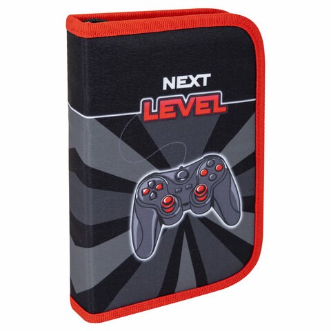 Пенал BRAUBERG, 1 отделение, 1 откидная планка, полиэстер, 21х14 см, "Next level", 270714 270714