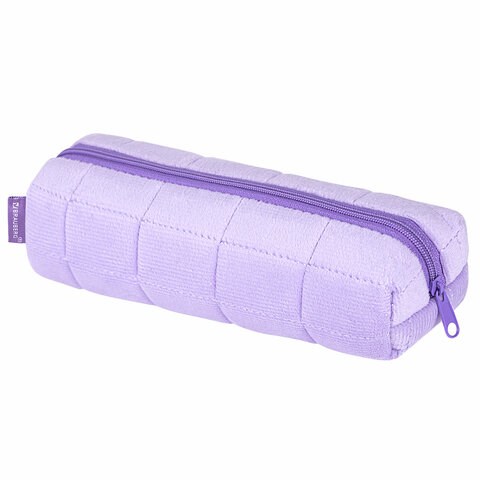 Пенал BRAUBERG, мех, 21х6х6 см, фиолетовый, 272280 272280