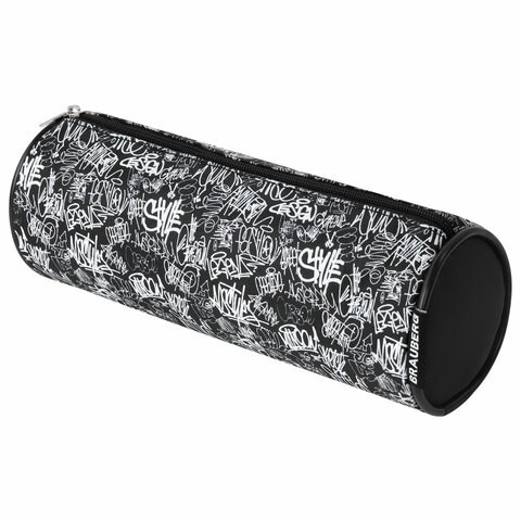 Пенал-косметичка BRAUBERG, Graffiti, черный, 20х7х7см, 272297 272297