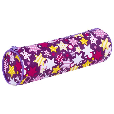 Пенал-тубус ПИФАГОР, мягкий, "STARS", 20х7 см, 229267 229267