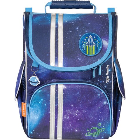 Ранец TIGER FAMILY для начальной школы, "Nature Quest", "Super Galaxy", 35х31х19 см, 228880, TGNQ-057A 228880