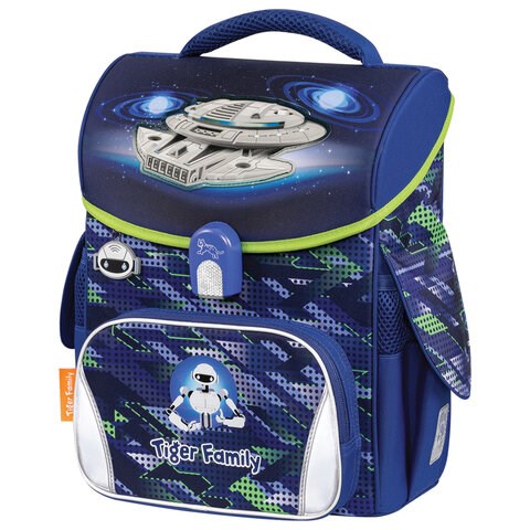 Ранец TIGER FAMILY для начальной школы, Jolly, "Robot in Space", 36х31х19 см, 270631 270631
