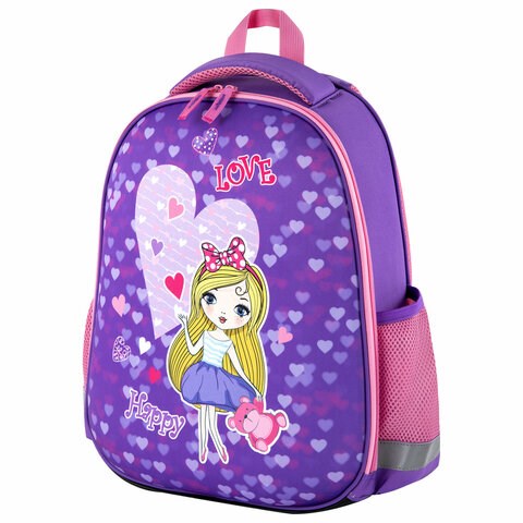 Ранец ПИФАГОР EVA BASIC, 1 отделение, "Fancy girl", 39х30х16 см, 270690 270690