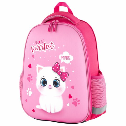 Ранец ПИФАГОР EVA BASIC, 1 отделение, "Fluffy cat", 39х30х16 см, 270691 270691