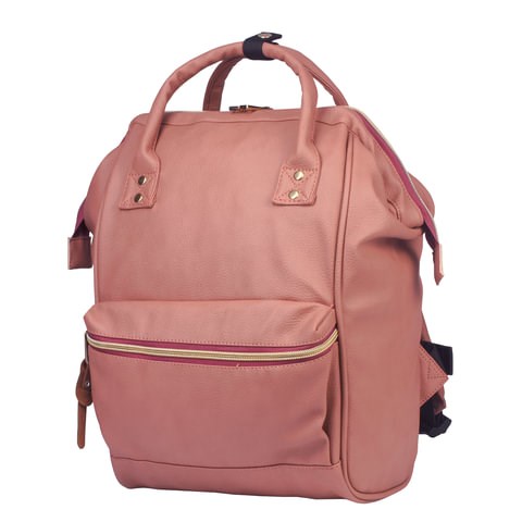 Рюкзак BRAUBERG CELEBRITY универсальный, экокожа, длинные ручки, коралловый, 34х23х15 см, 227078 227078