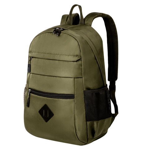 Рюкзак BRAUBERG DYNAMIC универсальный, эргономичный, хаки, 43х30х13 см, 270804 270804