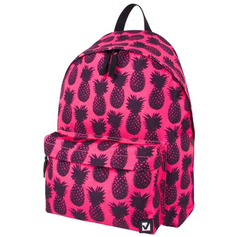 Рюкзак BRAUBERG СИТИ-ФОРМАТ универсальный, "Ananas", розовый, 41х32х14 см, 228851 228851