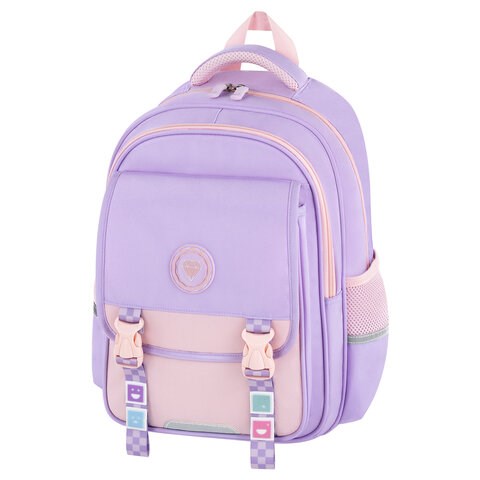 Рюкзак BRAUBERG SNAP, 2 отделения, 3 кармана, "Delicate lilac", 39х28х16 см, 272068 272068