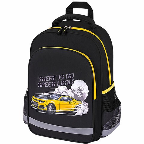 Рюкзак ПИФАГОР SCHOOL, 1 отделение, 3 кармана, "Extreme speed", 38x28х14 см, 272078 272078