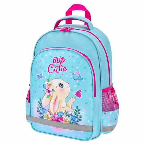 Рюкзак ПИФАГОР SCHOOL, 1 отделение, 3 кармана, "Pretty bunny", 38x28х14 см, 273168 273168