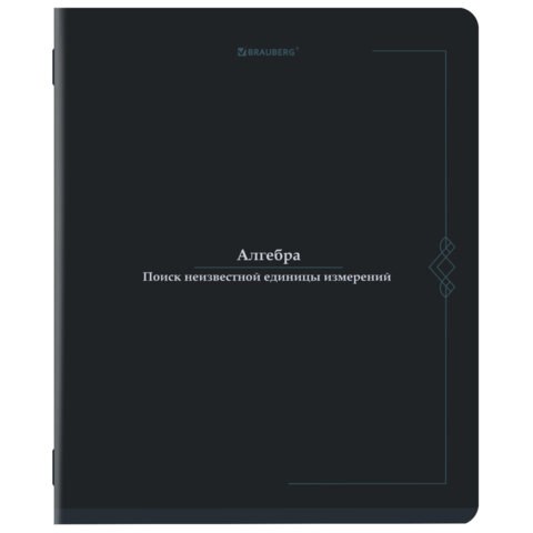 Тетрадь предметная VINTAGE 48 л., SoftTouch, АЛГЕБРА, клетка, подсказ, BRAUBERG, 405148 405148