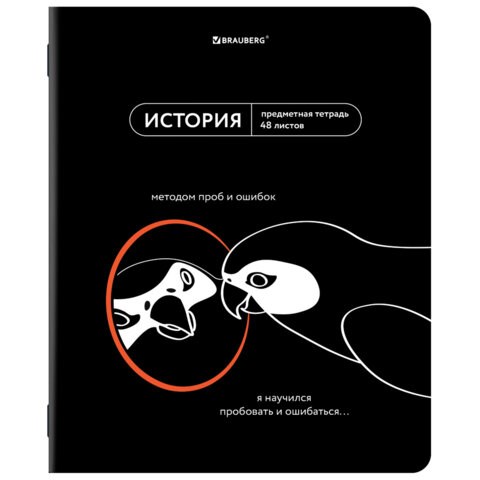 Тетрадь предметная МЕМЫ 48 л., TWIN-лак, ИСТОРИЯ, клетка, подсказ, BRAUBERG, 405103 405103