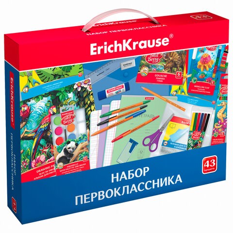 Набор школьных принадлежностей в подарочной коробке ERICH KRAUSE, 43 предмета, 45413 661676