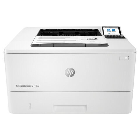 Принтер лазерный HP LaserJet Enterprise M406dn А4, 38 стр./мин., 100 000 стр./мес., ДУПЛЕКС, сетевая карта, 3PZ15A 354792
