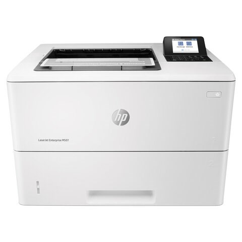 Принтер лазерный HP LaserJet Enterprise M507dn А4, 43 стр./мин., 150 000 стр./мес., ДУПЛЕКС, сетевая карта, 1PV87A 354652