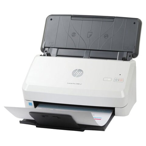 Сканер потоковый HP ScanJet Pro 2000 s2 А4, 35 стр./мин, 600x600, ДАПД, 6FW06A 354771