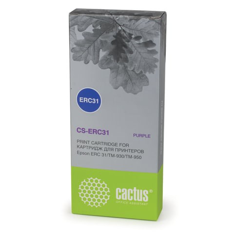 Картридж матричный CACTUS (CS-ERC31) для EPSON TM-930/950, пурпурный 361986