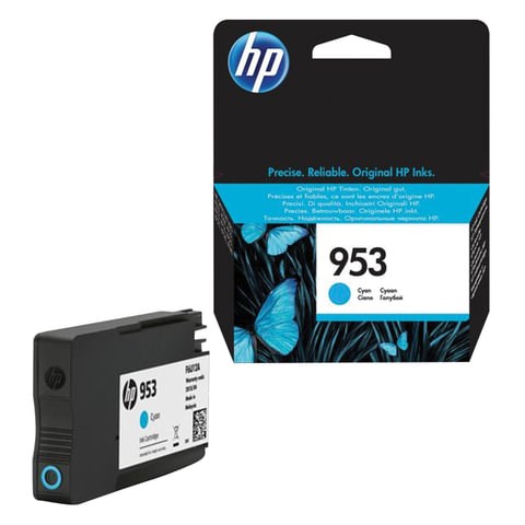 Картридж струйный HP (F6U12AE) Officejet Pro 8710/8210, №953, голубой, ресурс 700 стр., оригинальный 362286